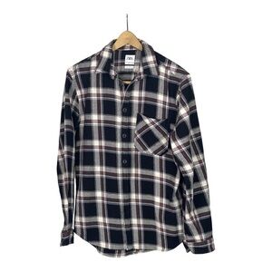 ZARA MAN Flannel Plaid Shirt M